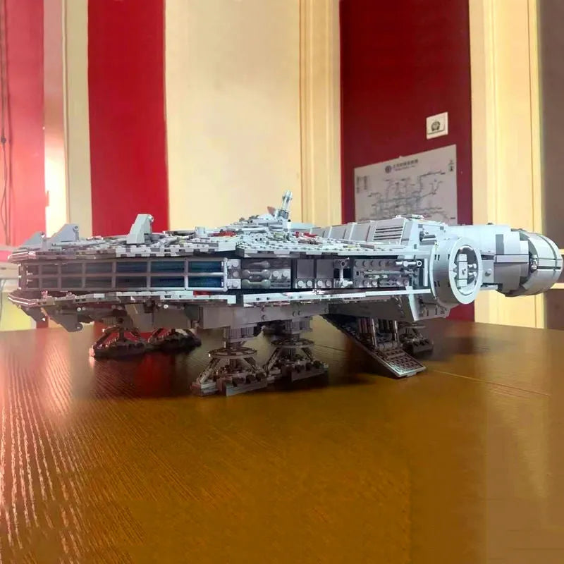 Building Blocks MOC Star Wars UCS Millennium Falcon Bricks Toy 05132 - 9