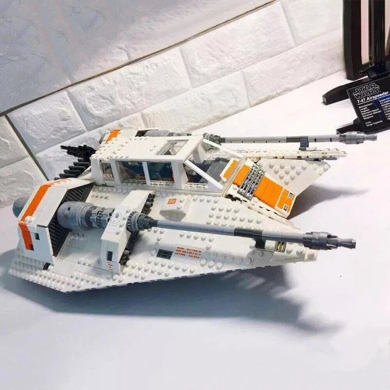 Building Blocks Star Wars UCS MOC Snowspeeder Aircraft Bricks Toys - 4