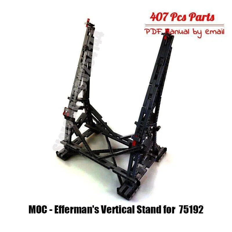 Building Blocks Star Wars MOC Vertical Display Stand for Millennium Falcon - 2