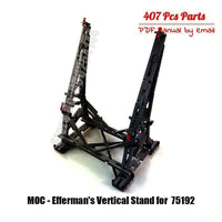Thumbnail for Building Blocks Star Wars MOC Vertical Display Stand for Millennium Falcon - 2