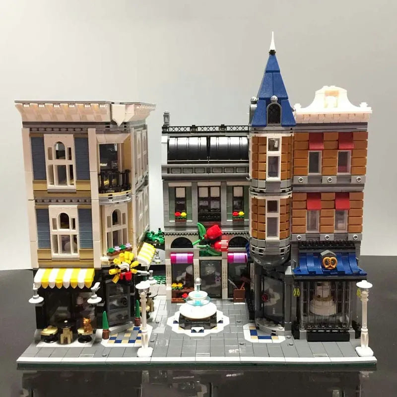 Building Blocks MOC Street Expert City Assembly Square Bricks Toy 15019 - 7