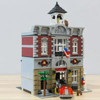 Thumbnail for Building Blocks MOC Street Expert City Fire Brigade Bricks Toy 15004 - 3