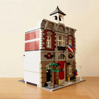 Thumbnail for Building Blocks MOC Street Expert City Fire Brigade Bricks Toy 15004 - 9