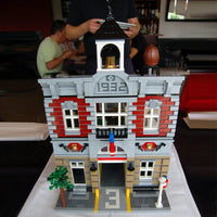 Thumbnail for Building Blocks MOC Street Expert City Fire Brigade Bricks Toy 15004 - 8