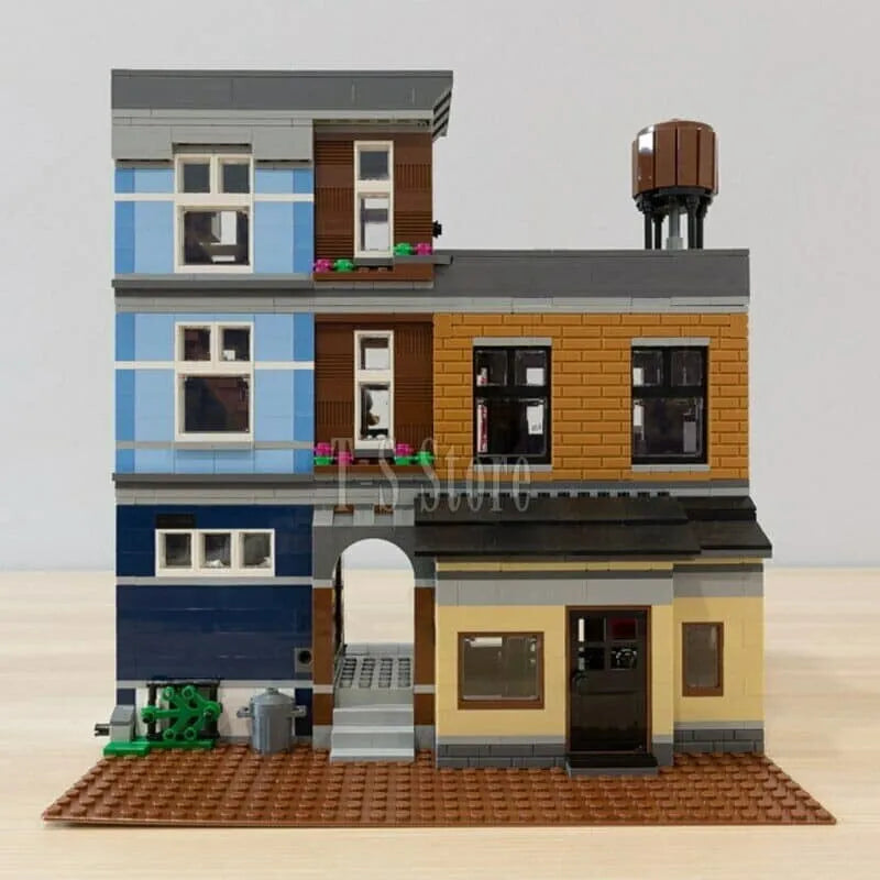 Building Blocks Street Expert Creator City Detective’s Office Bricks Toy EU - 13