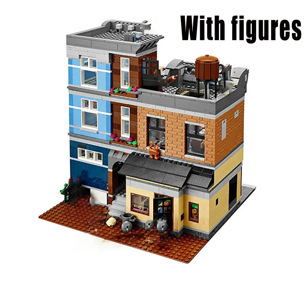 Building Blocks Street Expert Creator City Detective’s Office Bricks Toy EU - 3