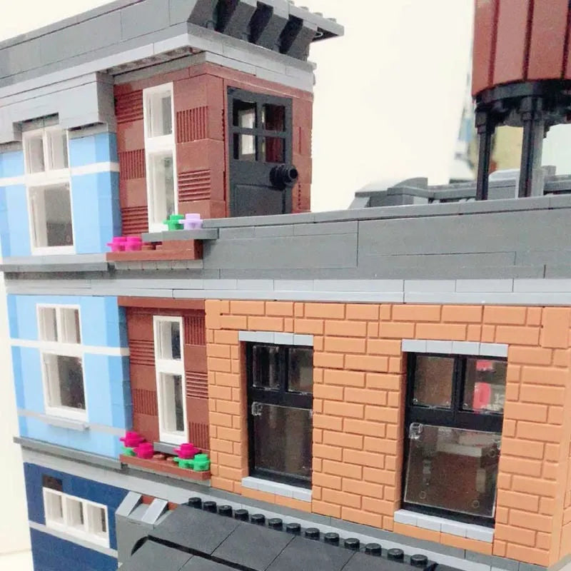 Building Blocks Street Expert Creator City Detective’s Office Bricks Toy EU - 6