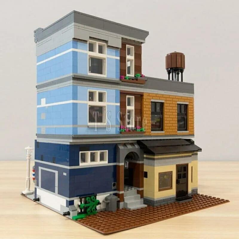 Building Blocks Street Expert Creator City Detective’s Office Bricks Toy EU - 10