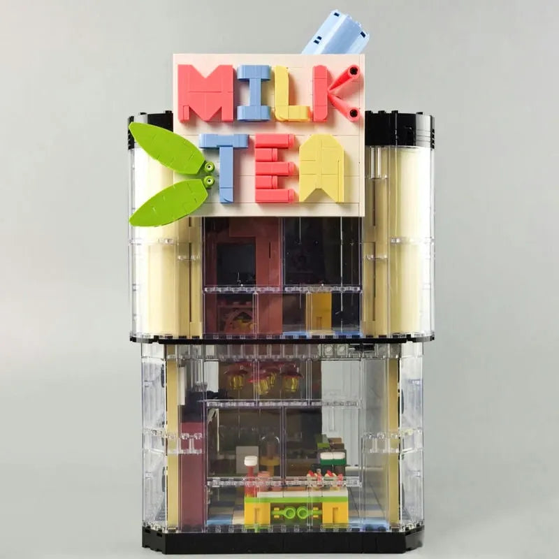 Building Blocks MOC Street Experts Milk Tea Store Shop Bricks Toy - 4