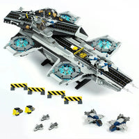 Thumbnail for Building Blocks Super Hero MOC 07043 SHIELD Helicarrier Bricks Toys - 1