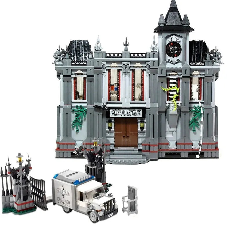 Building Blocks Super Hero MOC 07044 Arkham Asylum Breakout Bricks Toy - 4