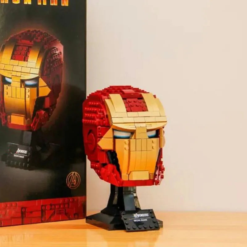Building Blocks Super Hero MOC 50015 Iron Man Bust Marvel Bricks Toy - 5