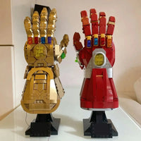 Thumbnail for Building Blocks Super Hero MOC 66018 Marvel Iron Man Nano Gauntlet Bricks Toy - 6