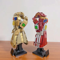 Thumbnail for Building Blocks Super Hero MOC 66018 Marvel Iron Man Nano Gauntlet Bricks Toy - 1