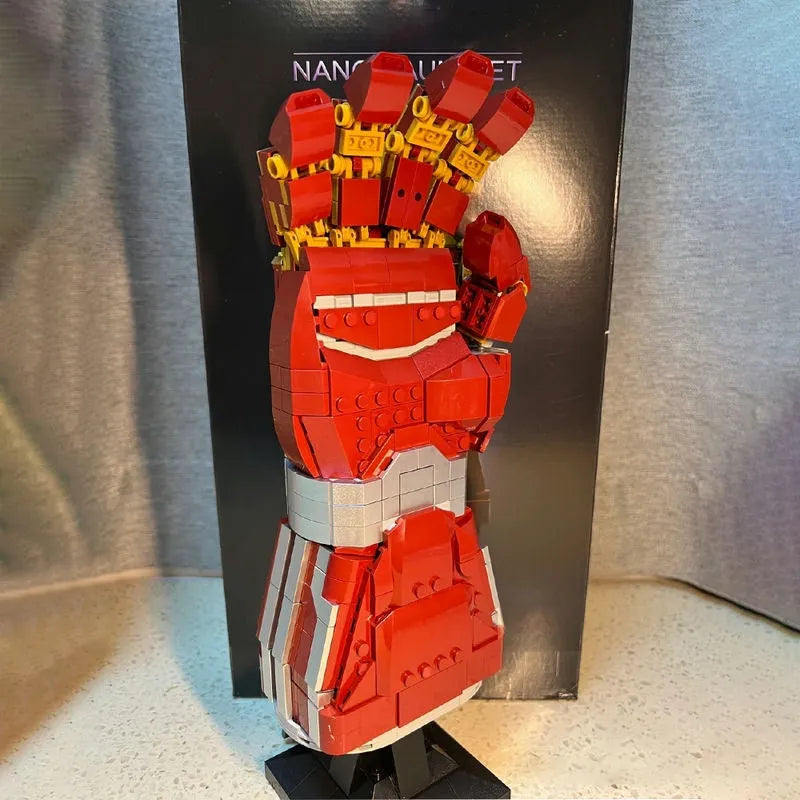 Building Blocks Super Hero MOC 66018 Marvel Iron Man Nano Gauntlet Bricks Toy - 2