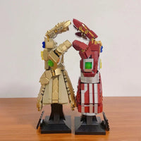 Thumbnail for Building Blocks Super Hero MOC 66018 Marvel Iron Man Nano Gauntlet Bricks Toy - 7