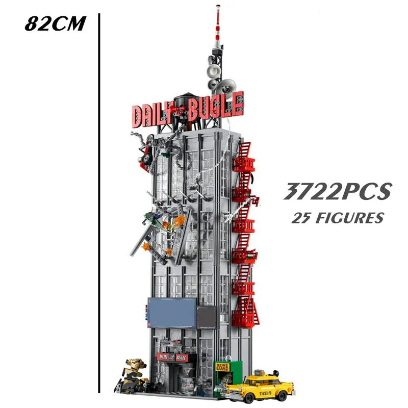 Building Blocks MOC Super Hero Creator Expert Daily Bugle Bricks Toys EU - 9