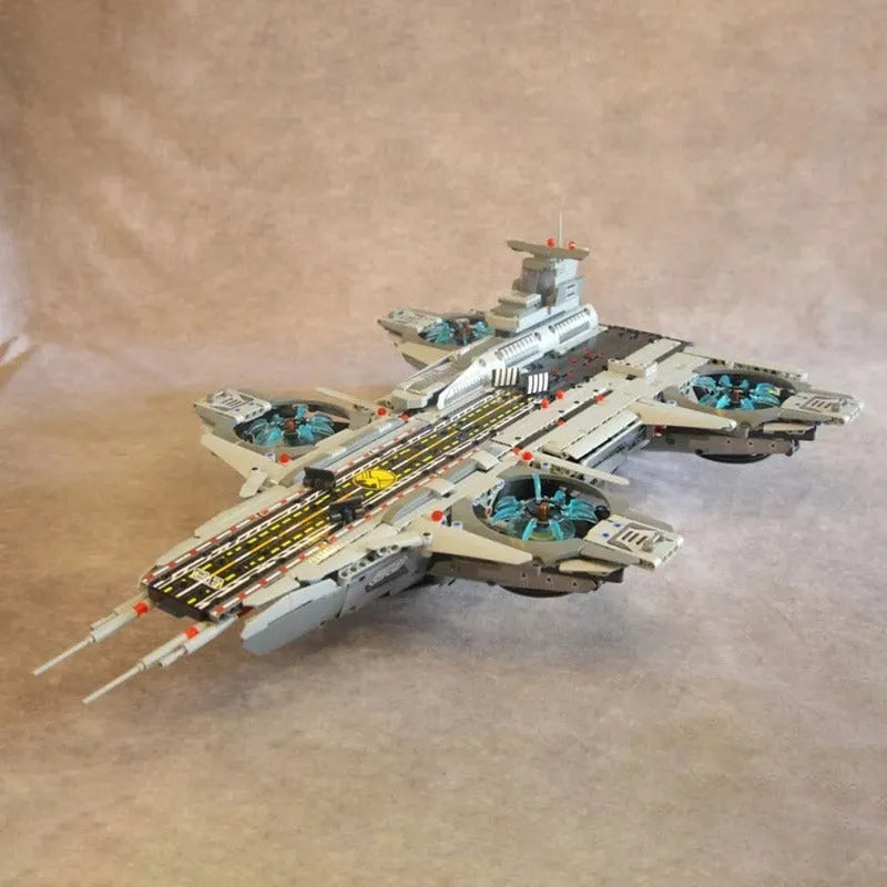 Building Blocks Super Hero MOC Motorized RC SHIELD Helicarrier Bricks Toy EU Construction Set Toys - 14