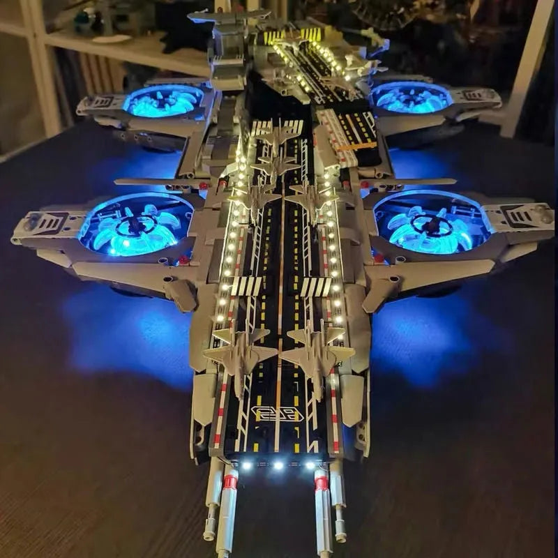 Building Blocks Super Hero MOC Motorized RC SHIELD Helicarrier Bricks Toy EU Construction Set Toys - 10