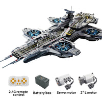 Thumbnail for Building Blocks Super Hero MOC Motorized RC SHIELD Helicarrier Bricks Toy EU Construction Set Toys - 2
