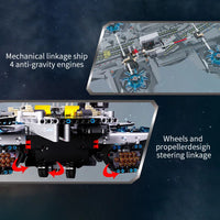 Thumbnail for Building Blocks Super Hero MOC Motorized RC SHIELD Helicarrier Bricks Toy EU Construction Set Toys - 5