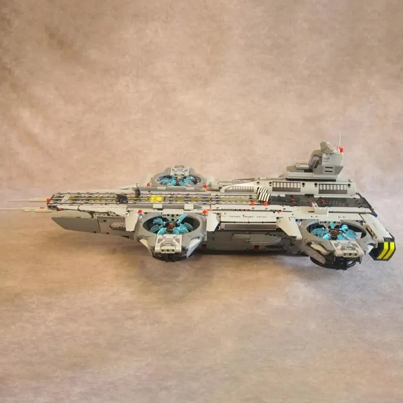 Building Blocks MOC Super Hero Motorized SHIELD RC Helicarrier Bricks Toy - 16