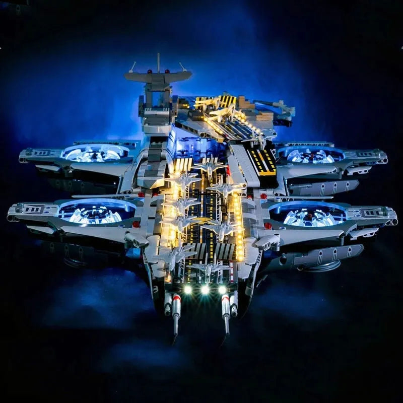 Building Blocks MOC Super Hero Motorized SHIELD RC Helicarrier Bricks Toy - 13