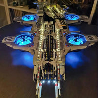 Thumbnail for Building Blocks MOC Super Hero Motorized SHIELD RC Helicarrier Bricks Toy - 10