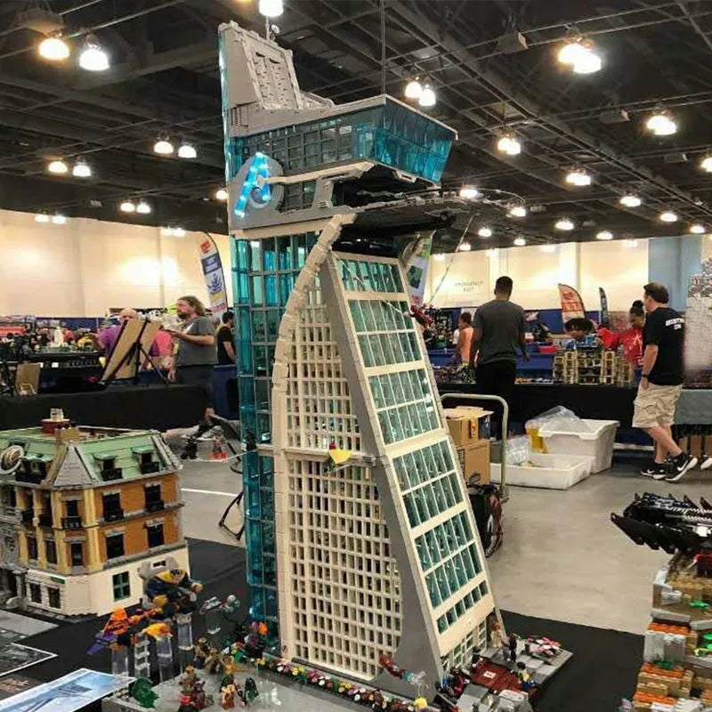 Lego avengers tower moc sales