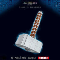 Thumbnail for Building Blocks Super Heroes MOC 2013 Marvel Thor’s Hammer Bricks Toys - 2