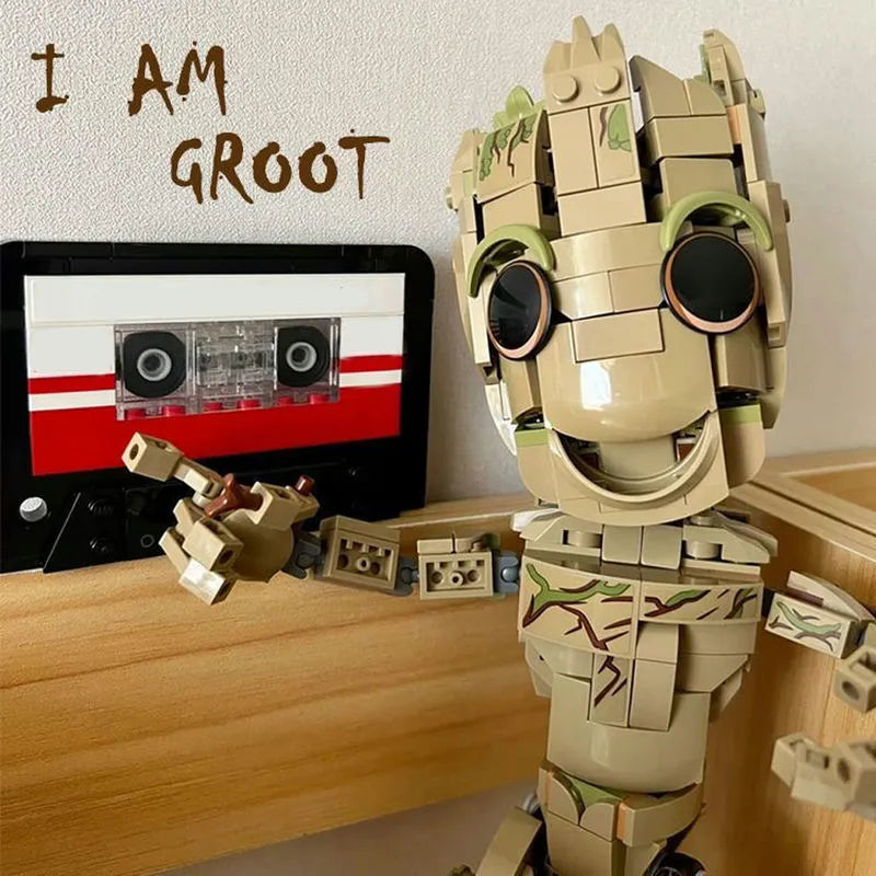 Super Heroes MOC I am Groot Building Blocks Toy