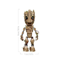 Thumbnail for Building Blocks Super Heroes MOC 2014 Marvel Movie I am Groot Bricks Toy - 4