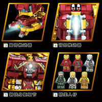 Thumbnail for Building Blocks MOC Super Heroes Marvel Iron Hero Warrior Robot Bricks Toy - 7