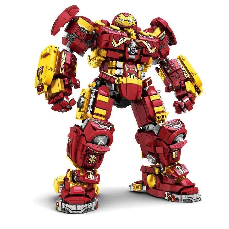 Building Blocks MOC Super Heroes Marvel Iron Hero Warrior Robot Bricks Toy - 1
