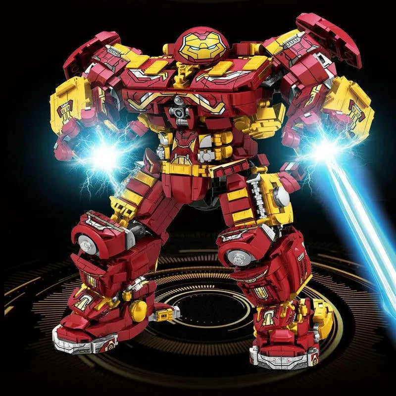 Building Blocks MOC Super Heroes Marvel Iron Hero Warrior Robot Bricks Toy - 4