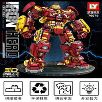 Thumbnail for Building Blocks MOC Super Heroes Marvel Iron Hero Warrior Robot Bricks Toy - 2