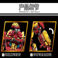 Thumbnail for Building Blocks MOC Super Heroes Marvel Iron Hero Warrior Robot Bricks Toy - 6