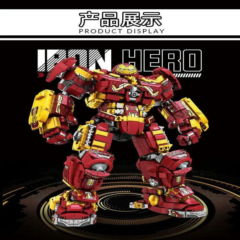 Building Blocks MOC Super Heroes Marvel Iron Hero Warrior Robot Bricks Toy - 3