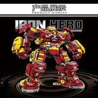 Thumbnail for Building Blocks MOC Super Heroes Marvel Iron Hero Warrior Robot Bricks Toy - 3