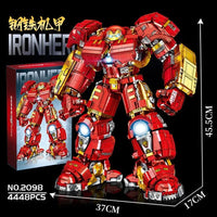 Thumbnail for Building Blocks MOC Super Iron Hero Avengers Hulkbusters 2098 Bricks Toys Construction Set Toys - 6