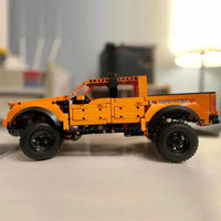 Thumbnail for Building Blocks Tech MOC A55355 Ford F - 150 Raptor Pickup Truck Bricks Toy - 8