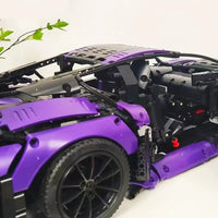 Thumbnail for Building Blocks Tech MOC Aston Vantage GT3 Concept Sports Car Bricks Toy - 17