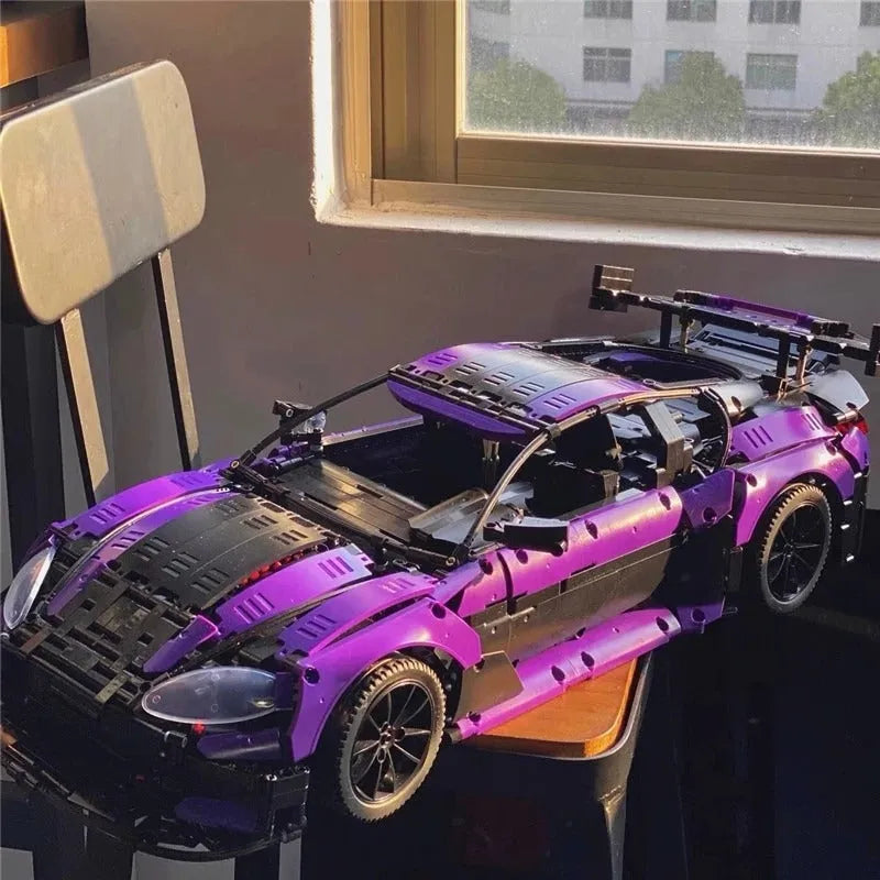 Building Blocks Tech MOC Aston Vantage GT3 Concept Sports Car Bricks Toy Construction Set Toys - 4