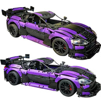 Thumbnail for Building Blocks Tech MOC Aston Vantage GT3 Concept Sports Car Bricks Toy Construction Set Toys - 1