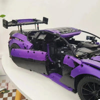 Thumbnail for Building Blocks Tech MOC Aston Vantage GT3 Concept Sports Car Bricks Toy - 16