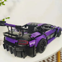 Thumbnail for Building Blocks Tech MOC Aston Vantage GT3 Concept Sports Car Bricks Toy Construction Set Toys - 15