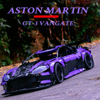 Thumbnail for Building Blocks Tech MOC Aston Vantage GT3 Concept Sports Car Bricks Toy Construction Set Toys - 6