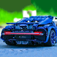 Thumbnail for Building Blocks Tech MOC Bugatti Chiron Racing Car Bricks Toys - 10