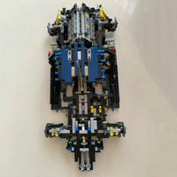 Thumbnail for LEGO Technic Bugatti Chiron Racing Car model with blue and gray components