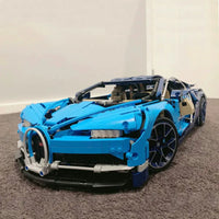 Thumbnail for Building Blocks Tech MOC Bugatti Chiron Racing Car Bricks Toys - 14